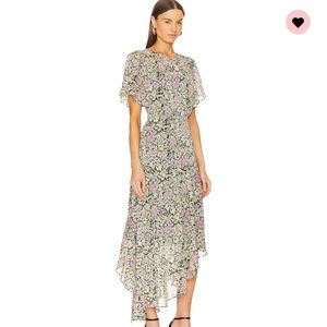 ASTR THE LABEL Flutter sleeve Maxi Dress